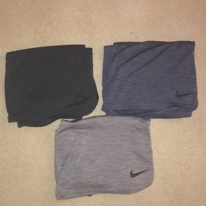 Three pair Nike shorts